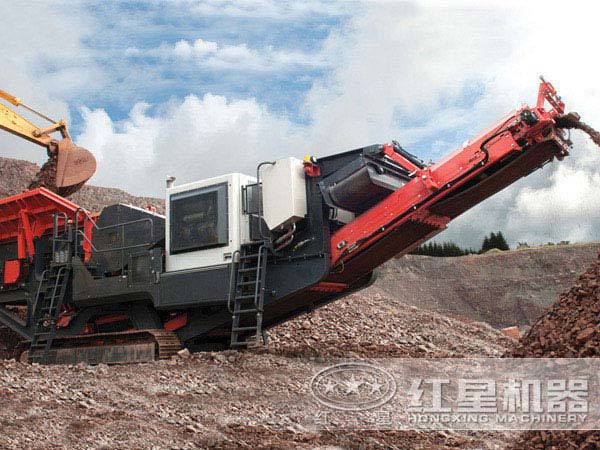 移動式破碎機作業(yè)