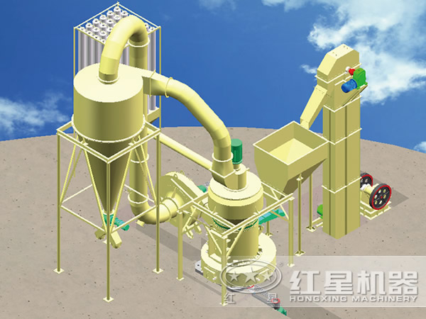 德版超細(xì)磨粉機3D圖