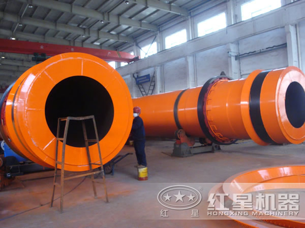 紅星脫硫石膏烘干機生產(chǎn)車間