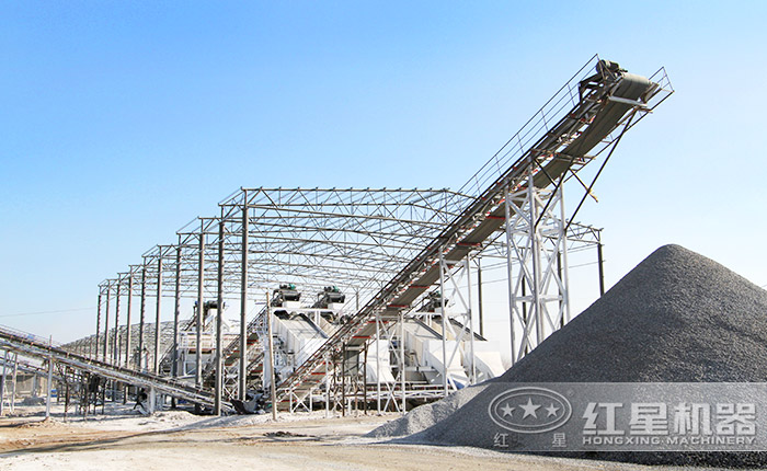 風化砂制砂現(xiàn)場