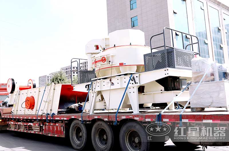 時產(chǎn)100噸的鋼渣制砂機發(fā)貨