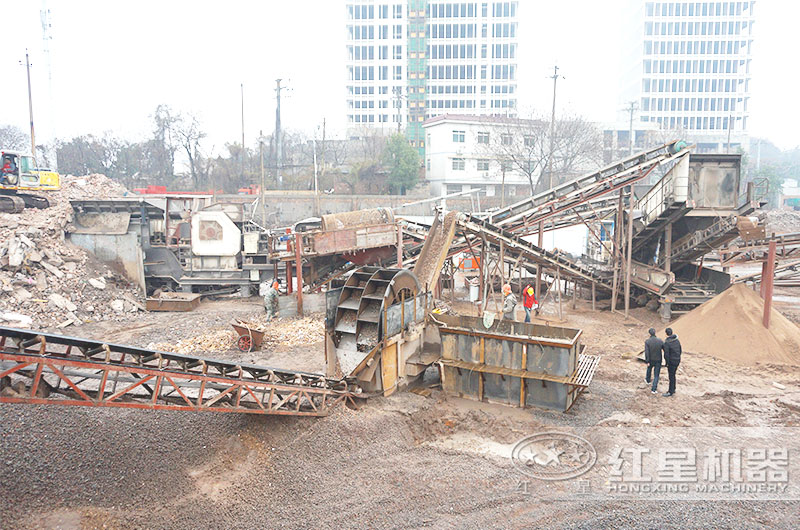 混凝土廢料再利用項(xiàng)目用戶現(xiàn)場