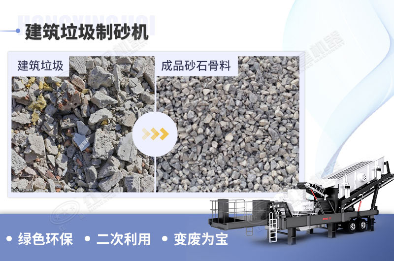 建筑垃圾制砂機(jī)加工效果